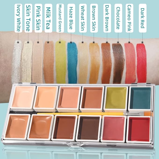 Alcohol Activated Makeup Palette for FX Makeup