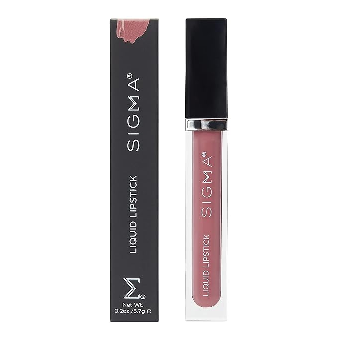 Sigma Beauty Liquid Lipstick – Bold and Luxurious Liquid Matte Lipstick with a Satin Finish - Clean, Vegan Cruelty Free Makeup (New Mod)