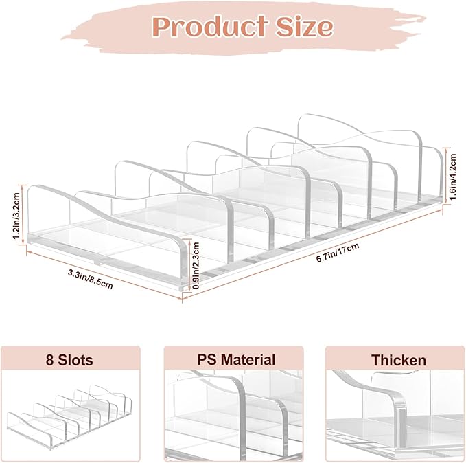 FLMOUTN 2 Pack Makeup Pallet Organizer Eyeshadow Palette