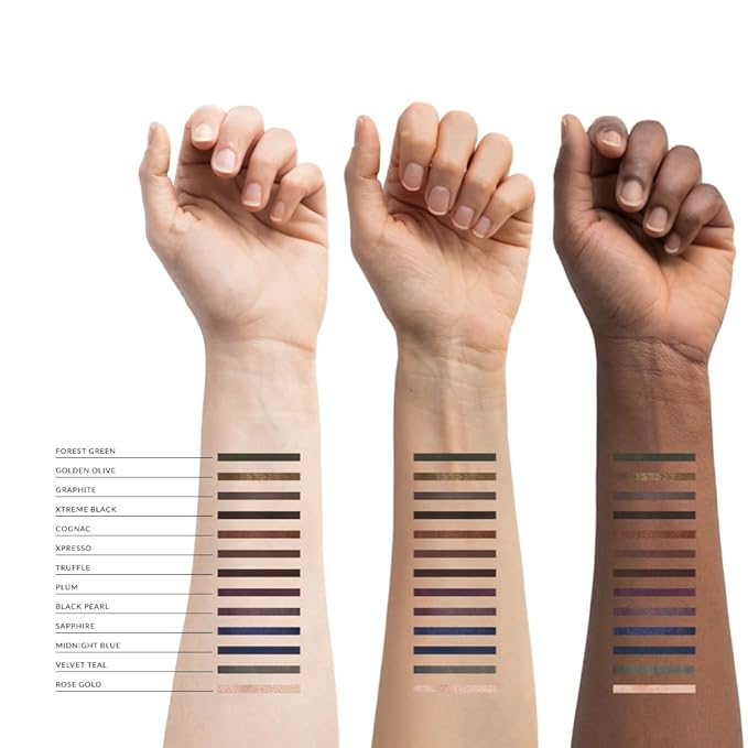 Xtreme Lashes GlideLiner Long Lasting Eye Pencil with Sharpener, Graphite, 0.04 Oz, Waterproof Makeup, Gel Formula, Blendable, Smudge, Fade, & Sweat Proof