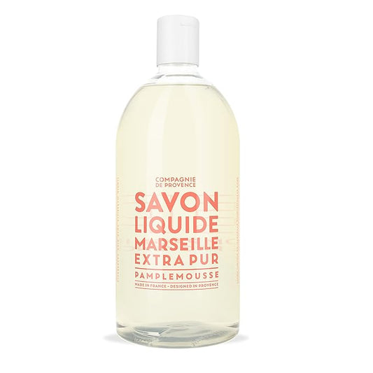 Compagnie de Provence Savon de Marseille Extra Pure Liquid Soap - Pink Grapefruit - 33.8 fl oz Plastic Bottle Refill