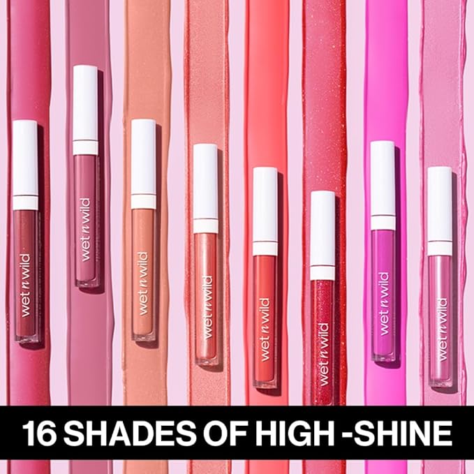 wet n wild MegaSlicks Lip Gloss, Ultra-Glossy, Vitamin-E Enriched, Ultra-Gloss High Shine Moisturizing, Cruelty-Free & Vegan - Call Me Boss