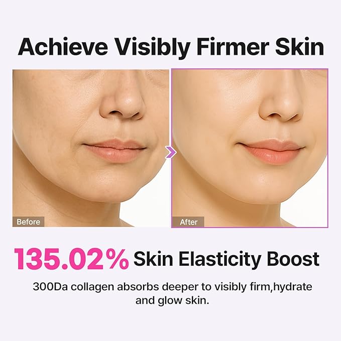 Collagen Overnight Wrapping Peel Off Facial Cream Mask with Jelly Brush, For Elasticity, Hydrating, Hydrolyzed Collagen & Peptide, Glass Skin, Korean Skincare, 2.73 Fl Oz