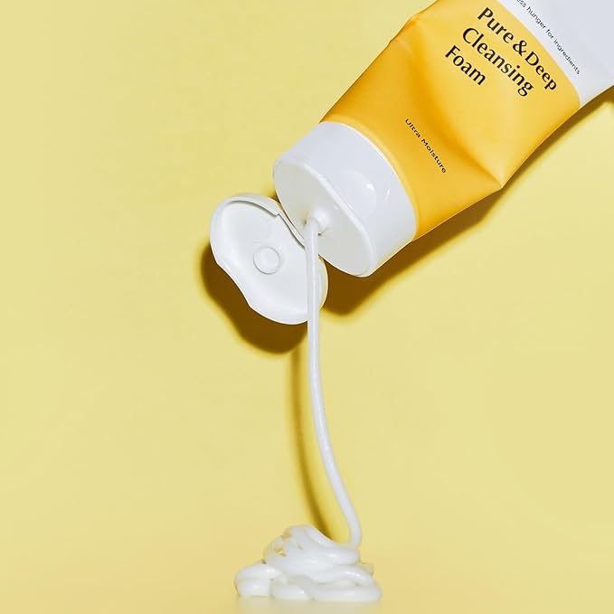 MANYO Pure & Deep Cleansing Foam, Facial Cleanser for Double Cleansing, Makeup Remover, Daily Gentle Face Wash, Hydrating Face Wash, Korean Skin Care, 6.7 fl oz (200ml)