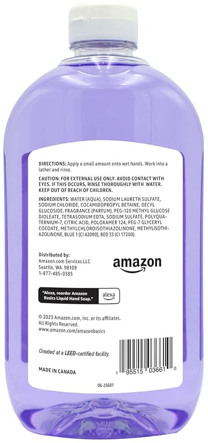 Amazon Basics Original Fresh Liquid Hand Soap, 32 Fl Oz (Pack of 2) (Previously Solimo)