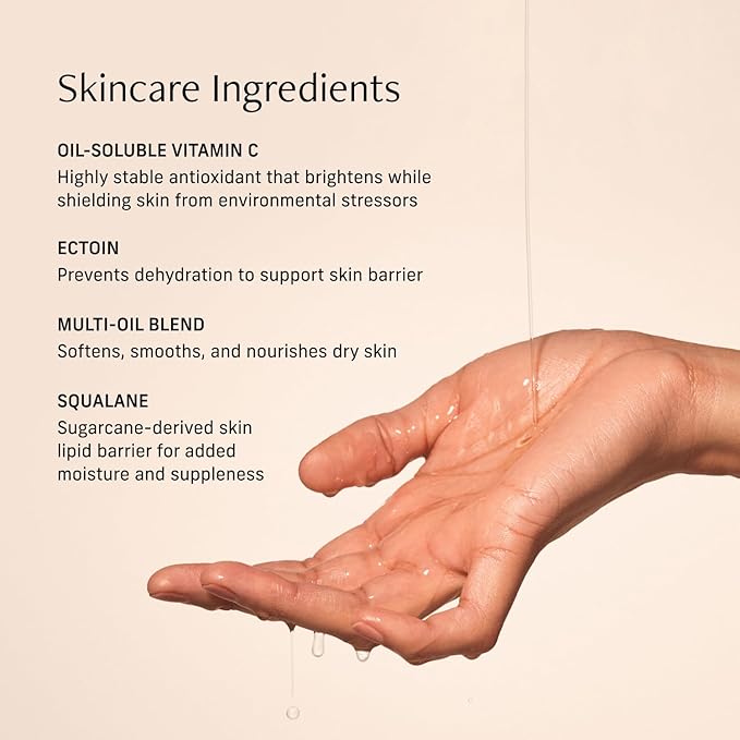 CYKLAR Vitamin C Body Oil for Women and Men. Moisturizing Naked Neroli Scented Body Serum for Glowing Skin. Nourishing, Hydrating After-Shower and Bath Skin Care Moisturizer, 4.2 Fl Oz