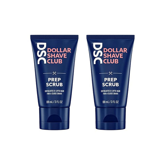 Dollar Shave Club | Prep Scrub 3 ounce (2 Pack) | Pre Shave Scrub to Prevent Ingrown Hairs