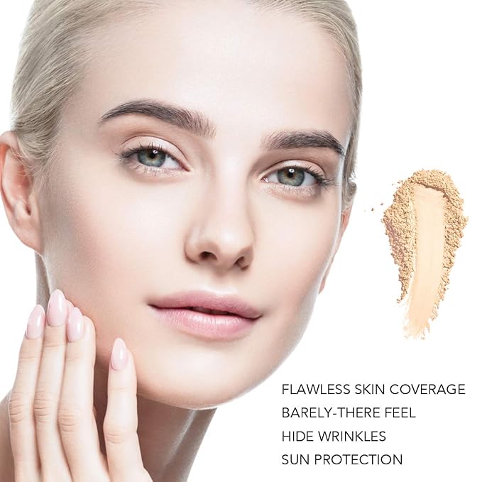 BellaTerra Cosmetics Mineral Powder Foundation – Ultra | Deep Cool Shade with Matte Finish | Buildable, Long-Wearing Mineral Coverage for a Polished, Natural Look 9g