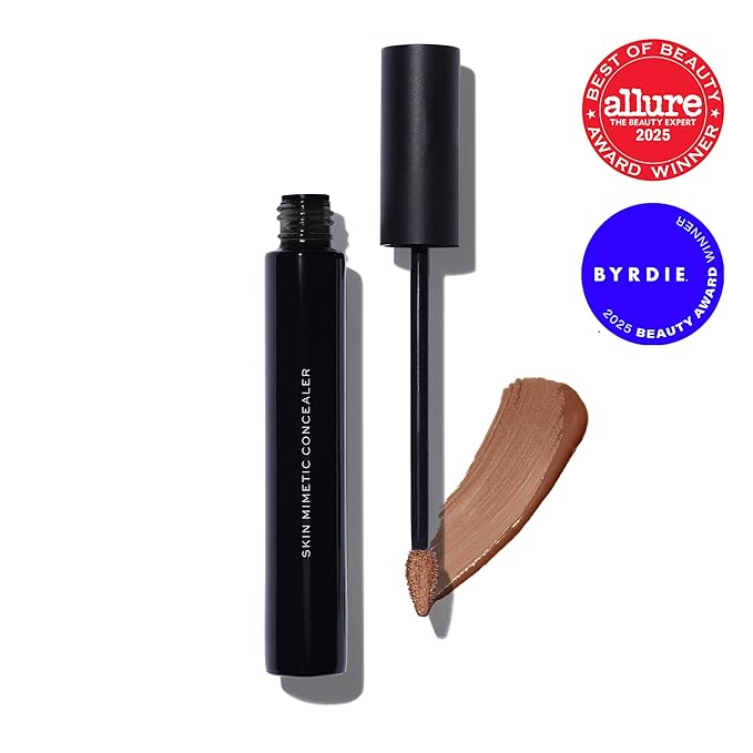 MAKE Beauty Skin Mimetic Concealer Buildable Medium Coverage Hydrating Concealer for Dark Circles Spot Concealing Brightening Crease-Free, Including Mature Skin. Radiant Finish. 16 Tan Deep Neutral