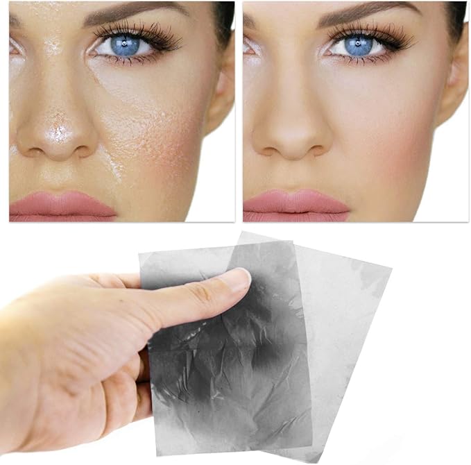 Oil Blotting Sheets for Face Natural Bamboo Charcoal Blotting Paper for Oily Skin Oil Absorbing Tissues Beauty Blotters Remove Excess Shine Organic Blot Papers For Make UpFacial & Skin Care 3 Pack