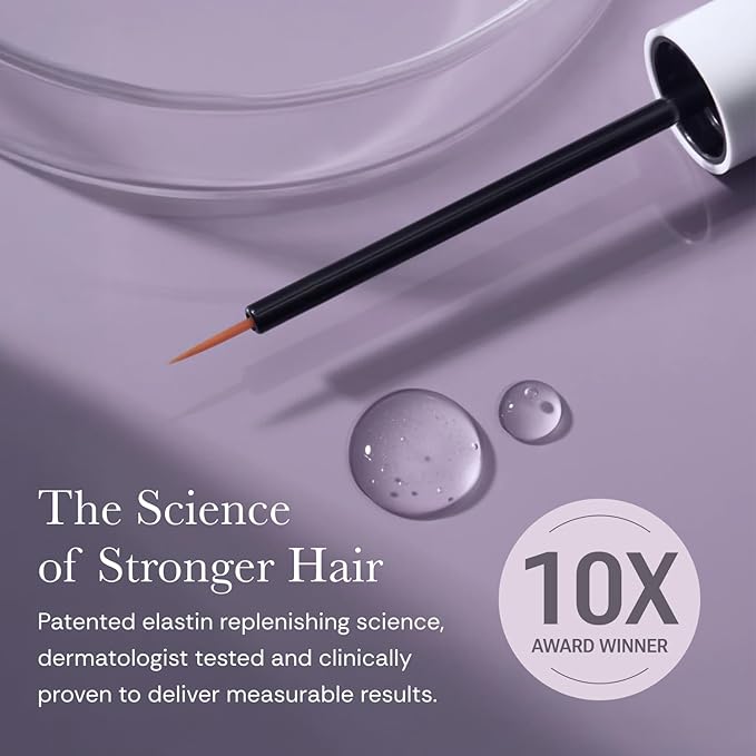 NULASTIN Eyelash Serum for Thicker-Looking Lashes - Follicle Fortifying LASH Serum - Clinically Tested Eyelash Enhancing From the Experts in Brows and Lashes (2 Pack, 0.1 Fl Oz Each)