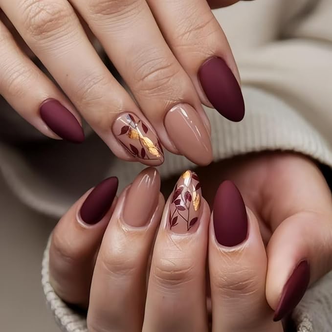 Almond Gel Nail Tips: 360pcs Pre-Shaped Medium Nail Tips Almond Shape Acrylic Fake Nails Half Matte Full Cover Press On Nails for Extension Home DIY Salon 12 Sizes