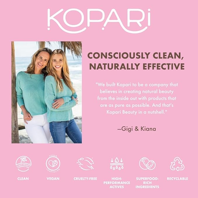 Kopari Sun Shield Body Glow, Broad Spectrum SPF 45, Lightweight Shimmering Gel Texture Absorbs Quickly, Non Sticky, Glowing Results, Rose Gold 5 oz