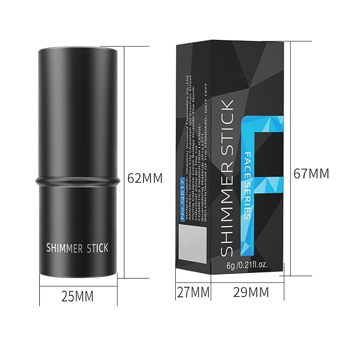 3-in-1 Cream Contour Stick with Highlighter, Bronzer, Illuminator & Blush, Face Contour Stick Makeup with Brush & Sponge, Long Lasting