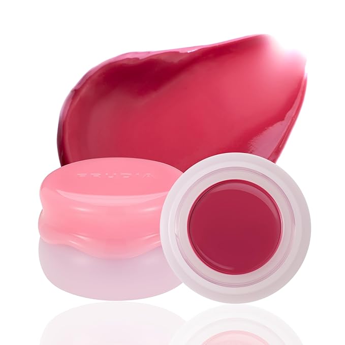 FRUDIA Korean Makeup Lip + Cheek Glow Jam |Long lasting, Moisturizing & Plumping | Non - Sticky & Glossy Color for Eyes, Lips & Cheeks |Rosy Berry – Rosy raspberry pink - 4.5 gm
