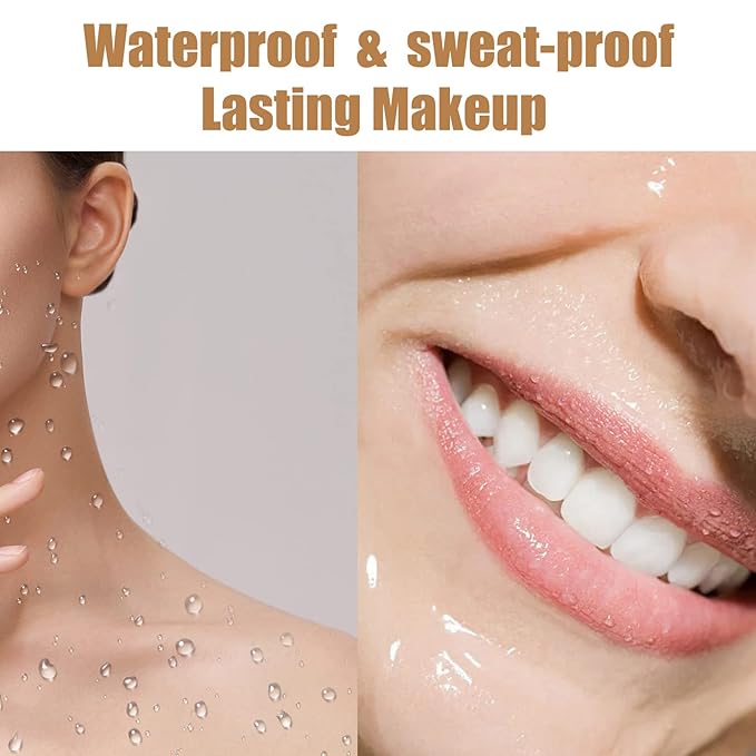 Tattoo Cover Up Makeup Waterproof, 2 Colors Full Coverage Concealer for Tattoos, Scars & Dark Spots, Sweatproof & Transfer-Resistant