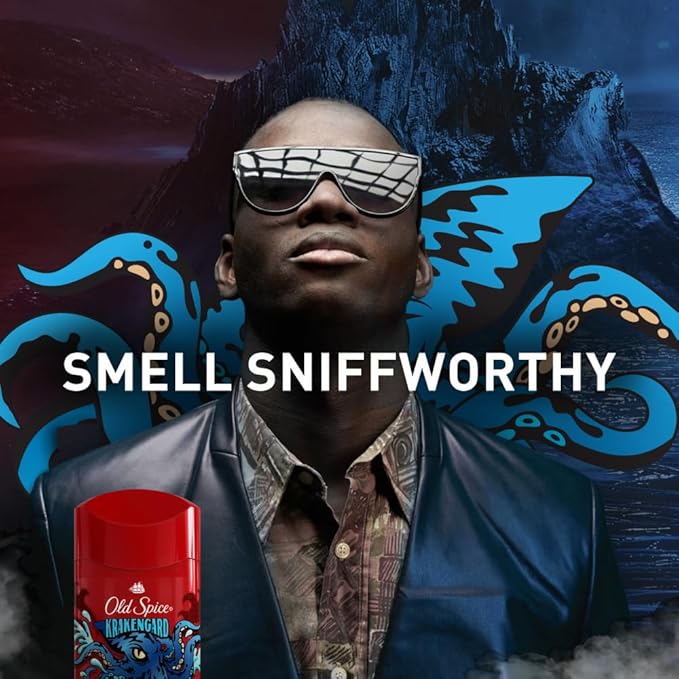 Old Spice Aluminum Free Deodorant for Men, 24/7 Odor Protection, 24/7 Freshness & Lasting Scent, Goes on Clear, Krakengard with Deep Ocean Scent, 2.6 oz (Pack of 6)