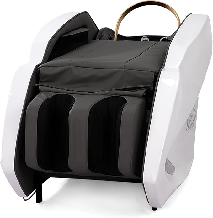 TATARTIST Shampoo Bed Head Spa Bed Full Body Electric Massage Table Armrest Leg Airbag Automatic Massage Head Spa Equipment with Fumigation Function and 78 outlets Water Circulator (Grey)