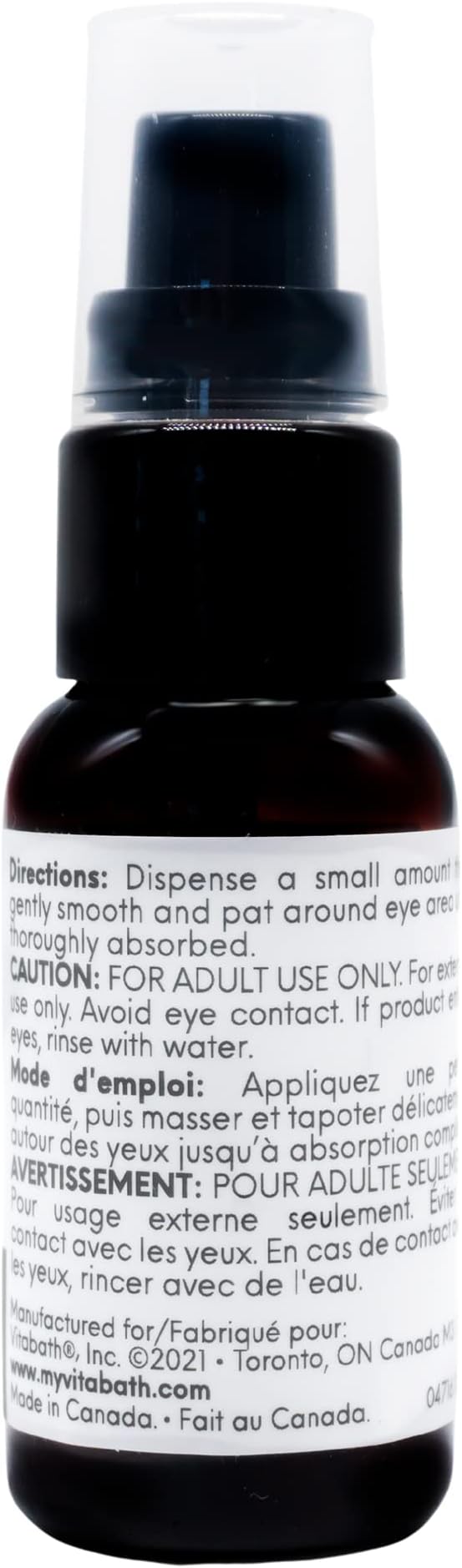 Vitabath Men's Eye Treatment Face Cream Moisturizer Soothe & Reduce Bags, Dark Circles, Puffiness & Look of Wrinkles Around Eyes, Unscented - 0.94 fl oz