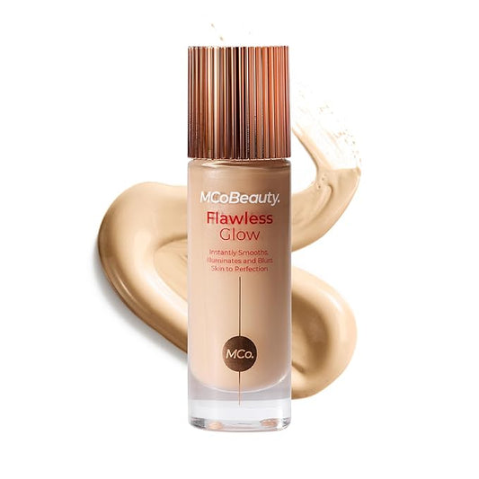 MCoBeauty - Flawless Glow Luminous Skin Filter - 2 Fair Shade - 4-in-1 Multi-Use Formula that Contains Squalane - Includes Doe Foot Applicator - Liquid Illuminator