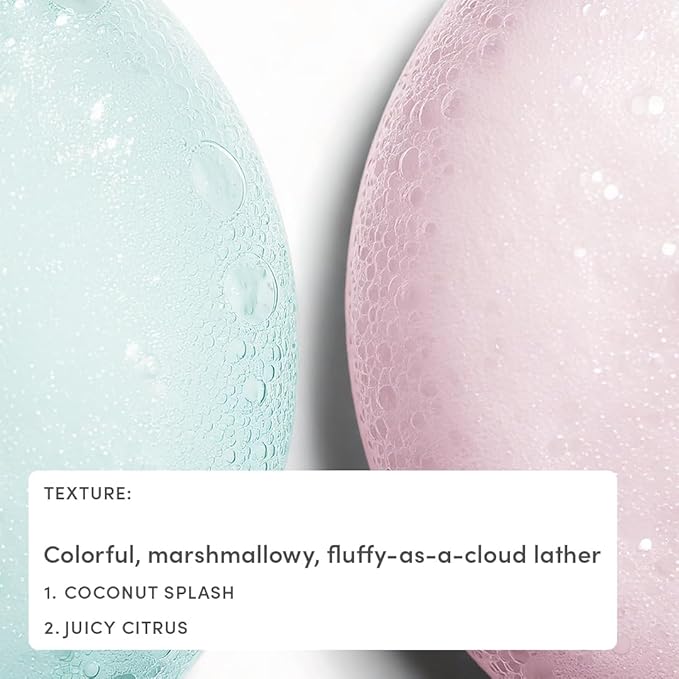 Evereden Kids Cloud Body Wash Duo - Gentle, Nourishing Toddler Body Wash for Delicate Skin, Coconut Splash & Juicy Citrus Scents, Creamy Hydrating Formula, 2 Pack (6.7 fl oz Each)