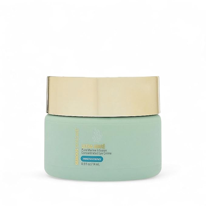 Serious Skincare - Ultra-Mare Pure Marine Infusion Revitalizing Eye Cream - Peptides - Skin Renewing - Encourages Collagen Production - Helps Reduce Wrinkle Depth - 0.5 oz