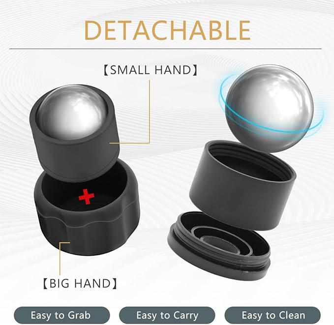 Cryosphere Cold Massage Roller Ball-FSA Eligible-Massage ice Ball, Cold and Hot Massage Ball, Lymphatic Drainage Massager, Massage Roller Ball, Plantar Fasciitis Release Ball