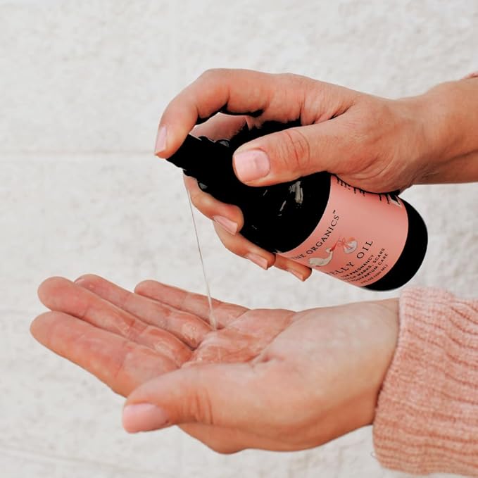 Organic Belly Oil for Pregnancy Stretch Mark Prevention and Treatment Award Winning Anti Stretch Mark Tummy Oil For Pregnancy and Postpartum - Hydrating Bump Serum