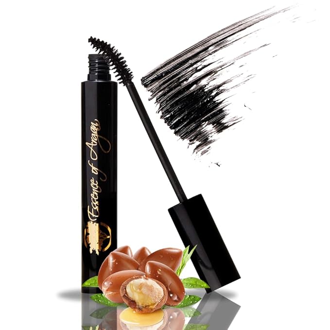 Essence Of Argan Lash Conditioner Mascara and Pink Lip Stick for Cracked and Dry Lips with Shea Butter, Jojoba & Aloe Vera