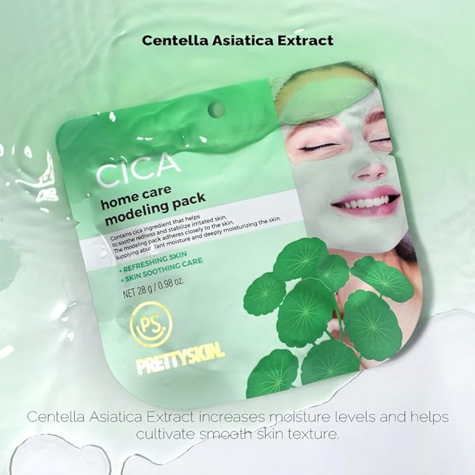 PS.PRETTYSKIN Korean Modeling Mask Pack with Spatula (Pack of 2) (Cica)