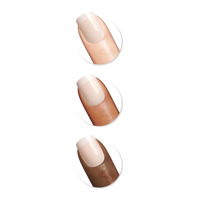 Sally Hansen Salon Effects Perfect Press-On Nails | Square Shape | Easy to Apply, Non-Damaging | 30 Nails, Nail Glue, Adhesive Tabs, File | A La Mode