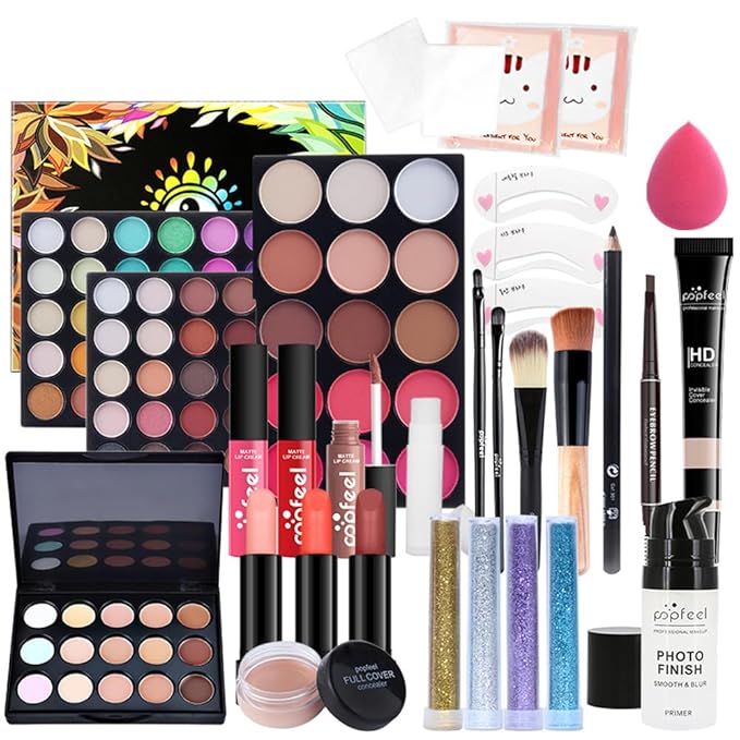 Makeup Kit All In One Makeup Kit,Multipurpose Makeup Set Full Makeup Essential Starter Kit for Beginners Pros Makeup Gift Set for girl or Women