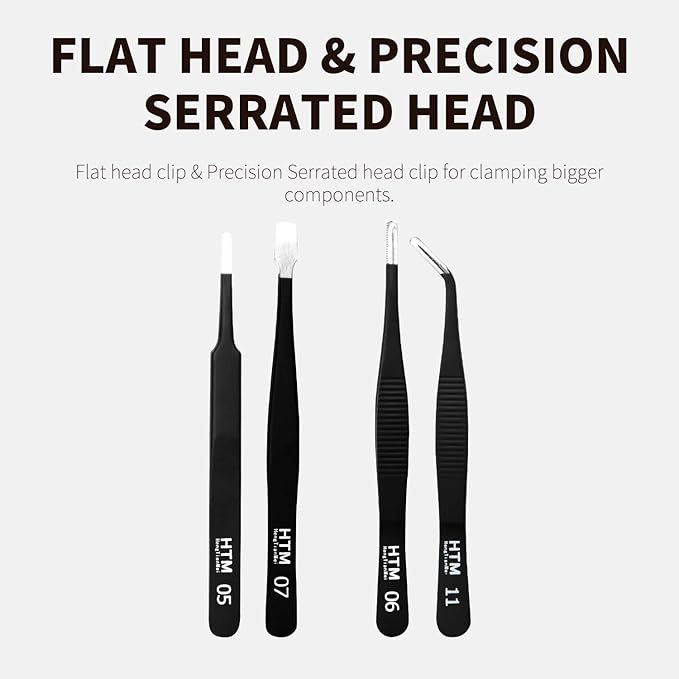 16 Pcs Sharp Precision Tweezers Set,Including 16 Types Of Anti-Static Stainless Steel Esd Medical Tweezers for Craft,Jewelry,Electronics Soldering,Laboratory Work,And Used for Beauty Etc