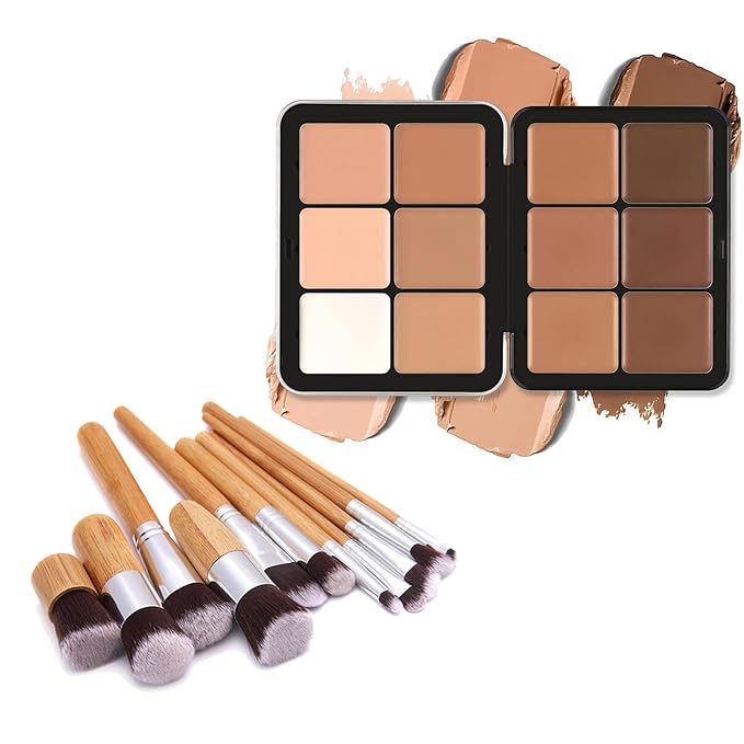 Professional Makeup Cream Contour Palette, Joyeee 12 Colours