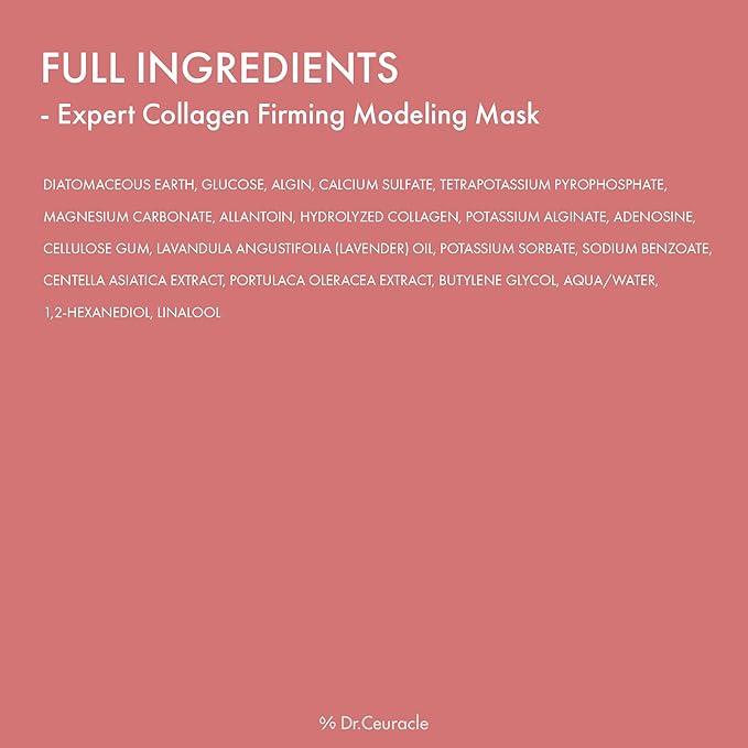 leegeehaam Dr.Ceuracle Expert Collagen Firming Modeling Mask - Jelly Face Mask for Glass Glow Skin, DIY Home Spa, Korean Skincare for Stocking Stuffers (30g / 1.05 oz.)