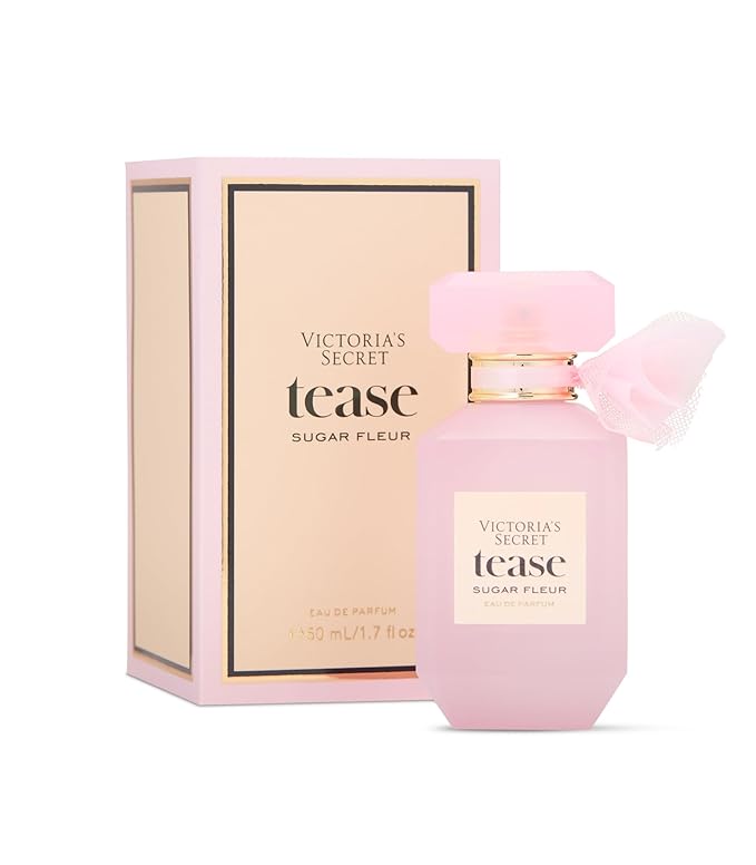 Victoria's Secret Tease Sugar Fleur Eau de Parfum, Notes of Fresh Apple, Floral Bud and Pink Caramel, Perfumes for Women (1.7 oz)