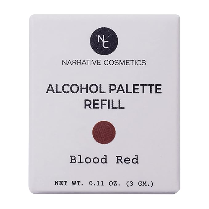 Narrative Cosmetics Alcohol Palette Refill Pans - Skin Tones - Blood Red