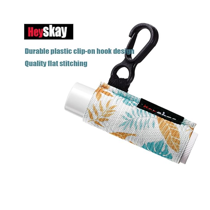 HEYSKAY Lip Balm Holder Sleeves Keychain