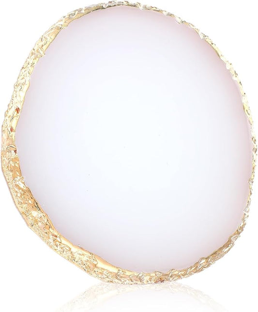 Resin Nail Art Palette Gold Edge Nail Holder