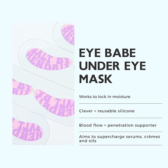 SALT BY HENDRIX - Eye Babe Under Eye Mask (Reusable Silicone Eye Masks) | Clean, Non-Toxic, Natural Skincare