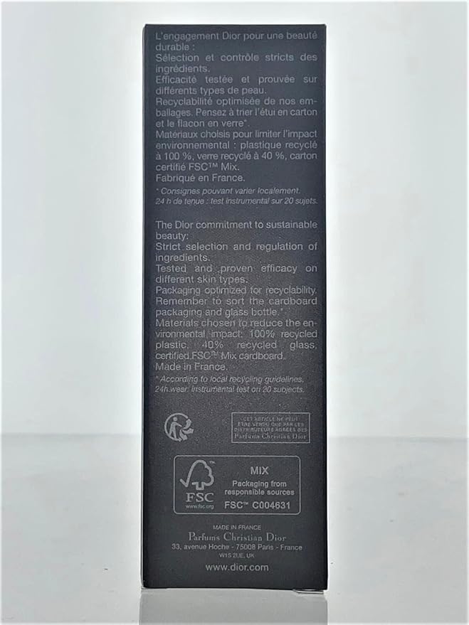 Dior Christian Forever Skin Glow 24h Wear Radiant 1.0 Ounce