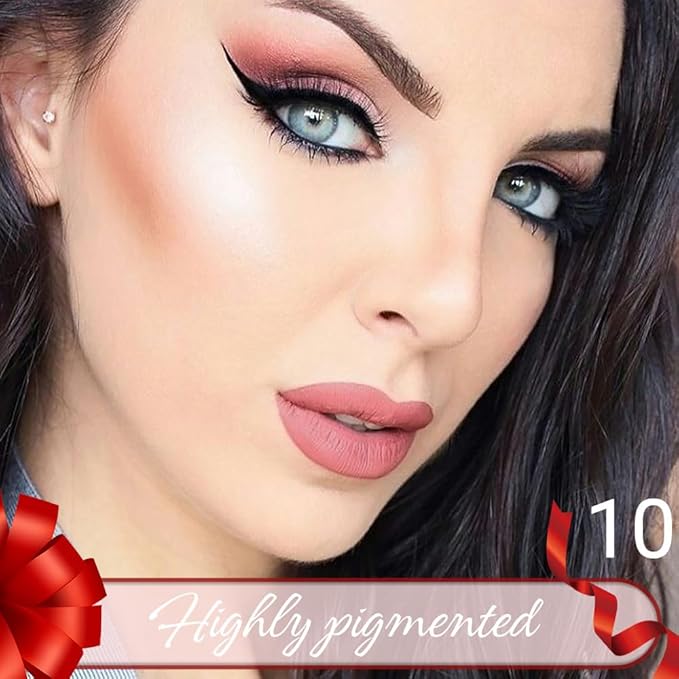 Dusty Pink Crayon Matte Lipstick Lip Liner Pencil, Moisture Smooth Lipstick Pencil, With pencil sharpener Sharpenable Lip Pencil, Ultimate Lip Crayon for Women Smudgeproof Waterproof 10#