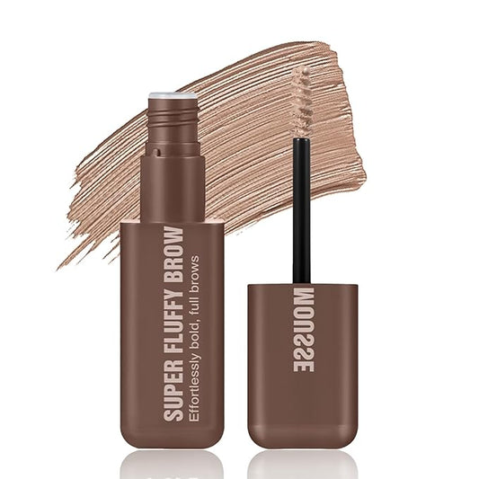 Brow Super Fluff Eyebrow Gel Mousse, Volumizing and Tinted Thickening Eyebrow, Waterproof, Long-Lasting, Easy-to-Use for Soft Full Brows, 3 Blonde