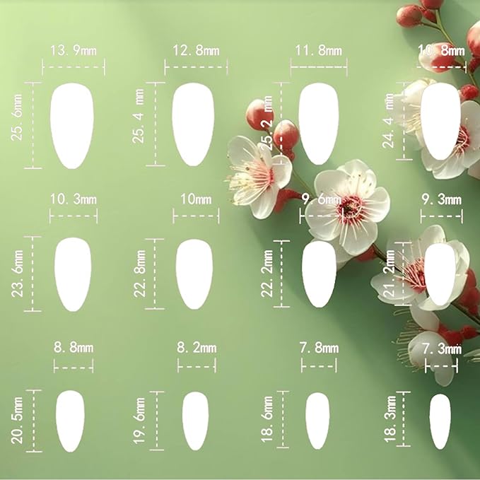 3D Curve Press on Nails 24Pcs French Acrylic Full Cover Fake Nails Tortoise Pattern Gel Glue on Fingernails Glossy Pink Gradient Medium Almond False Nail Stars Stick on Nail for Holiday Manicure Art