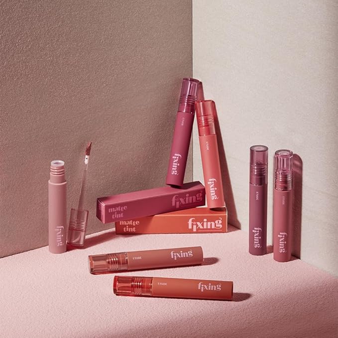 ETUDE Fixing Tint #16 Baked Pecan (4g) | Long Lasting High Pigmented Liquid Lipstick | Waterproof Lightweight Matte Finish Lip Stain | Full Coverage | Korean Makeup, Kbeauty