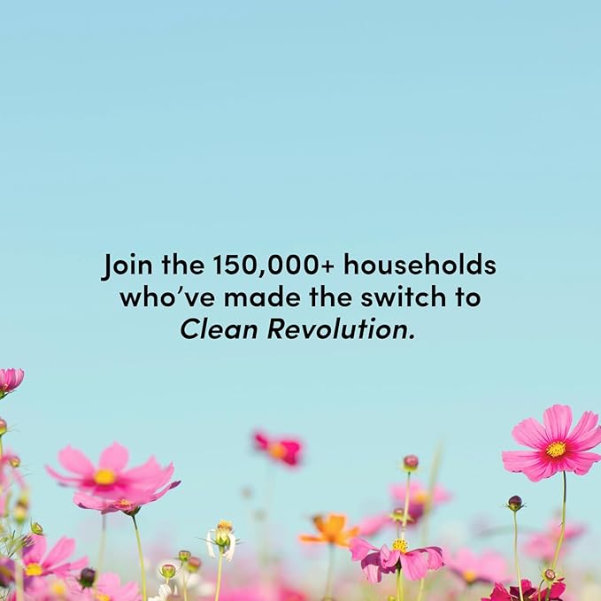 Clean Revolution Liquid Gel Hand Soap, Silky Rich Liquid, Quick Lather, Fast Rinsing, Contains Real Essential Oils (Spring Air) 64 Fl Oz