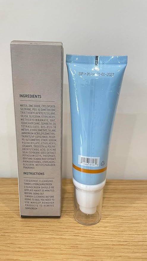 VGO Clear Face Sunscreen SPF 50, Hydrating Sun Essence Face Leaves No Sticky Feeling Travel Size Sunscreen Against UVA and UVB Rays 50ml / 1.7oz - 2 Packs