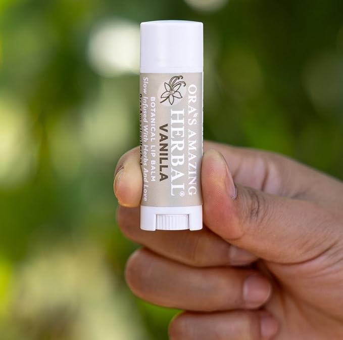 Soothing Natural Vanilla Lip Balm, Beeswax Lip Balm, Calendula Lip Balm, Dry Cracked Lips, Perioral Dermatitis, Organic Coconut Oil No Synthetic Fragrance