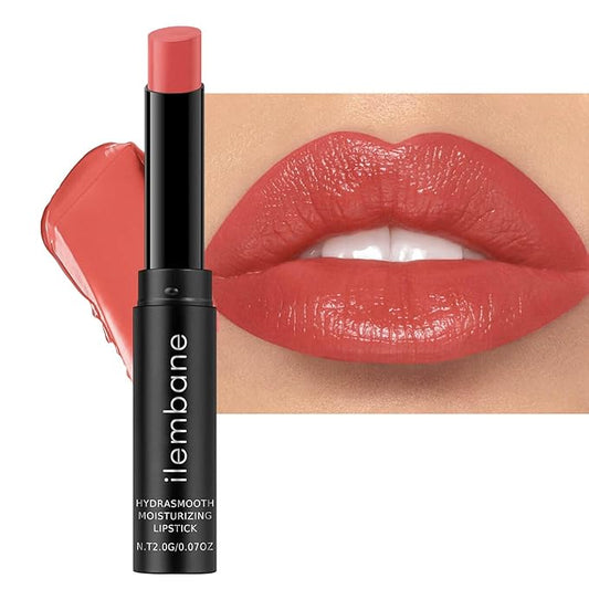 Moisture Nude Pink Lipstick – Hydrating Lip Balm for Dry, Cracked Lips, Weightless Creamy Lip Color with Vitamin E, Hydrasmooth, Glossy Juicy Finish, Long Lasting for Women (Hold me)