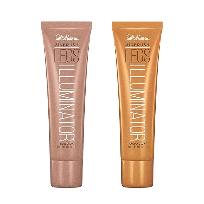 Sally Hansen Airbrush legs, Illuminator Nude Glow and Golden Glow 3.3 Oz